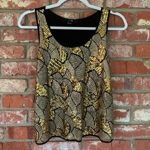 Glitter Gold Sequin Tank